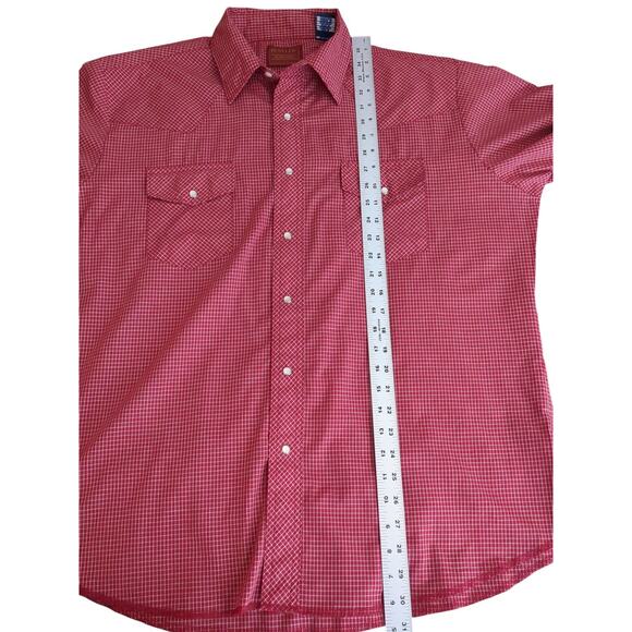 Rustler X Long Tails Pearl Snap Red Plaid Cowboy Western Cowboy Size XL - Picture 4 of 8